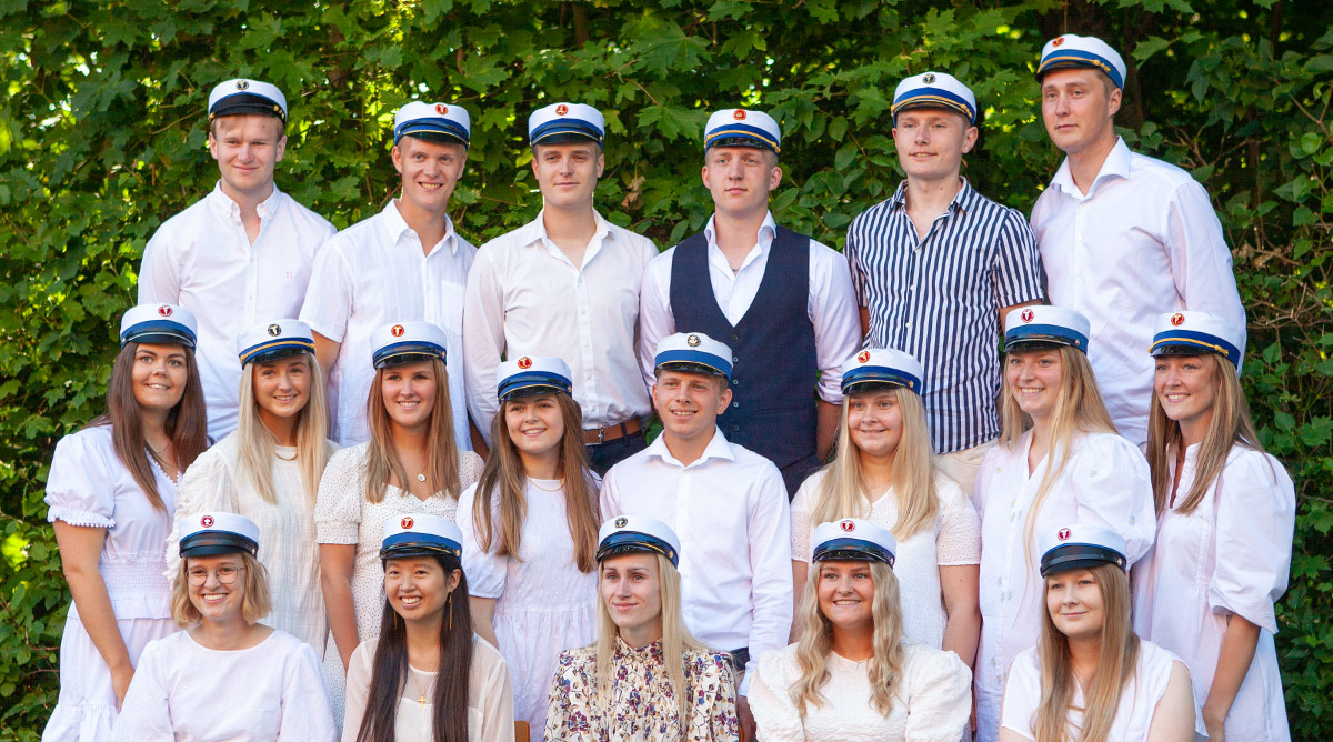 HHX-studenter på Fjerritslev Gymnasium