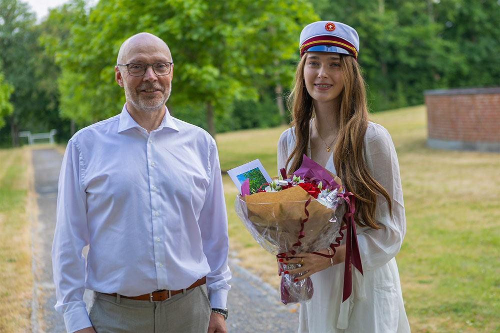 Xenia er årets første student på Fjerritslev Gymnasium
